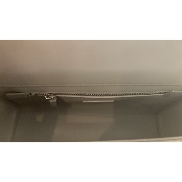 🆕 Tory Burch Fleming Convertible Shoulder GRAY HERON Matte Bag $598 - Picture 14 of 16